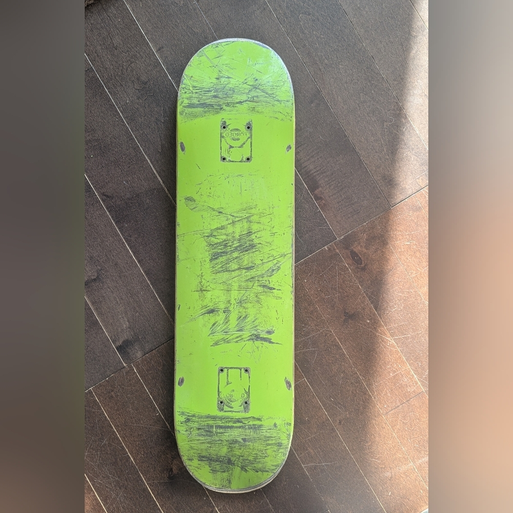 Green Skateboard Deck